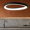 Lampadari Cucina-Ideal Lux Lampadario led 3000k gemini sp d042 nero