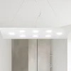 Lampadari Moderni-Affralux Lampadario led moderno per soggiorno flet