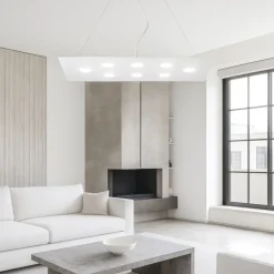 Lampadari Moderni-Affralux Lampadario led moderno per soggiorno flet