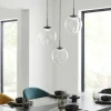 Lampadari Moderni-Fabas Luce Lampadario led moderno 3 sfere trasparenti ariel