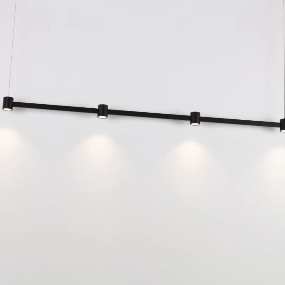 Lampadari Moderni-Selezionato da Mazzolaluce Lampadario led nera per moderna