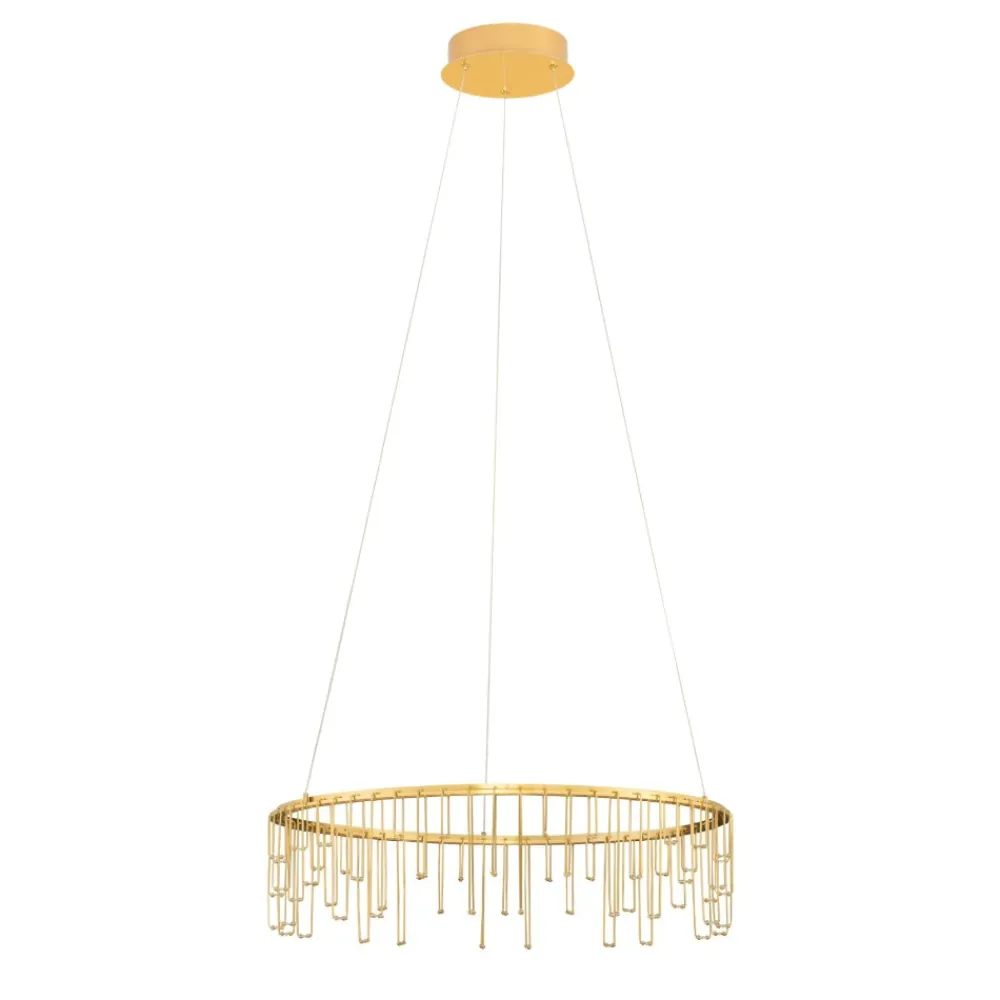 Lampadari Moderni-Selezionato da Mazzolaluce Lampadario led oro ramato stelle cadenti