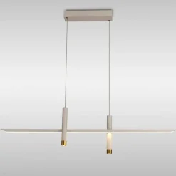 Lampadari Cucina-Selezionato da Mazzolaluce Lampadario led per cucina design bianco oro