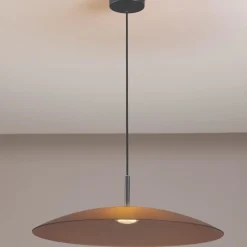 Lampadari Cucina-Selezionato da Mazzolaluce Lampadario led per cucina marrone piatto di vetro 60cm