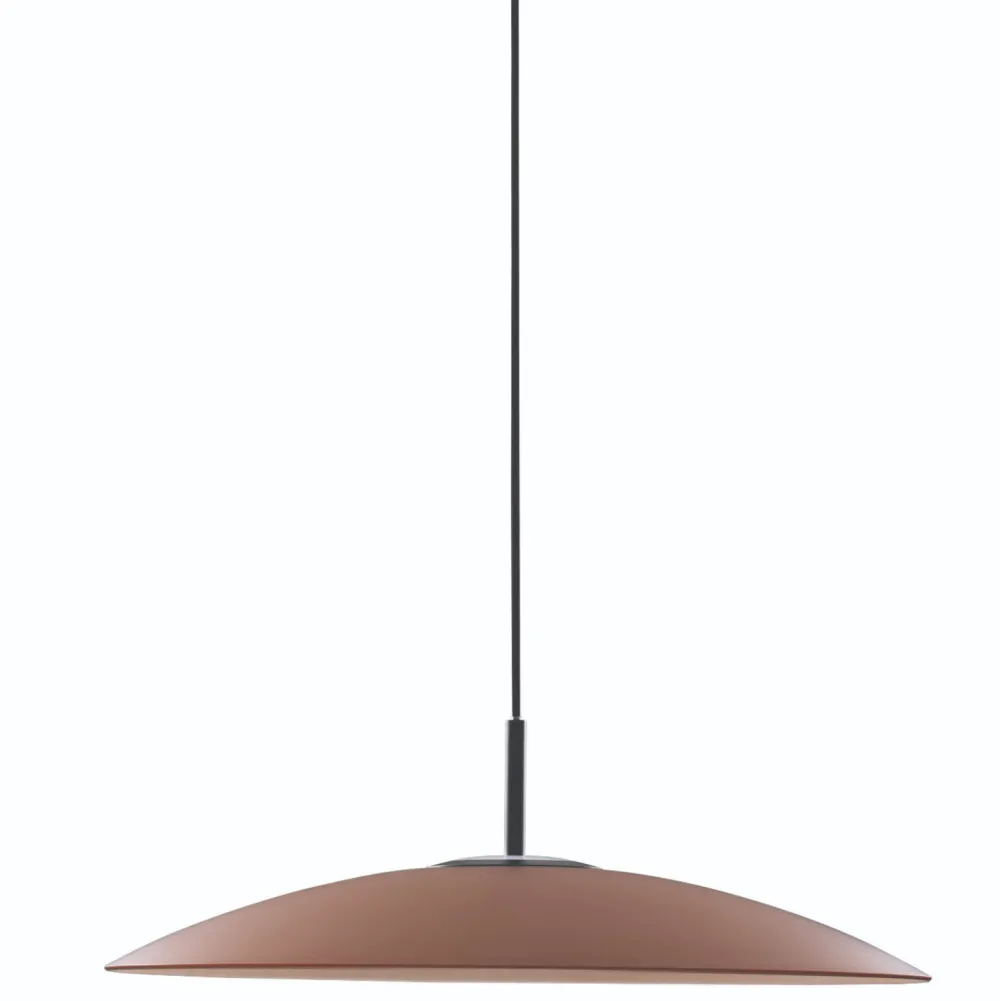 Lampadari Cucina-Selezionato da Mazzolaluce Lampadario led per cucina marrone piatto di vetro 60cm
