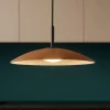 Lampadari Cucina-Selezionato da Mazzolaluce Lampadario led per cucina moderna vetro marrone 40 cm