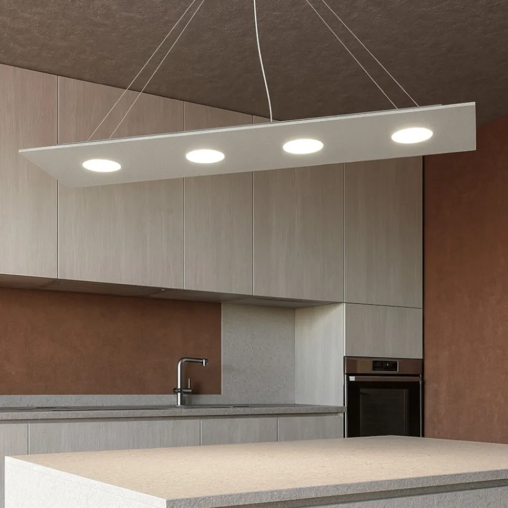 Lampadari Cucina-Top Light Lampadario led per cucina moderna grigio toplight area