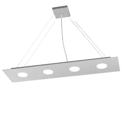 Lampadari Cucina-Top Light Lampadario led per cucina moderna grigio toplight area