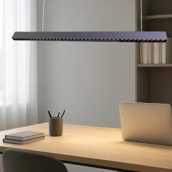 Lampadari Moderni-Selezionato da Mazzolaluce Lampadario led per scrivania ufficio nero 40w 3000k fp