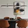 Lampadari Moderni-Selezionato da Mazzolaluce Lampadario led per soggiorno moderno nero design cerchi