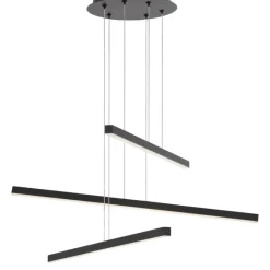 Lampadari Moderni-Selezionato da Mazzolaluce Lampadario led per soggiorno moderno 3000k nero