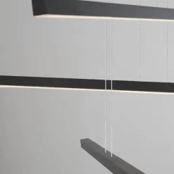 Lampadari Moderni-Selezionato da Mazzolaluce Lampadario led per soggiorno moderno 3000k nero