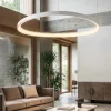Lampadari Moderni-Selezionato da Mazzolaluce Lampadario led triangolare bianco 48w 3000k moderna