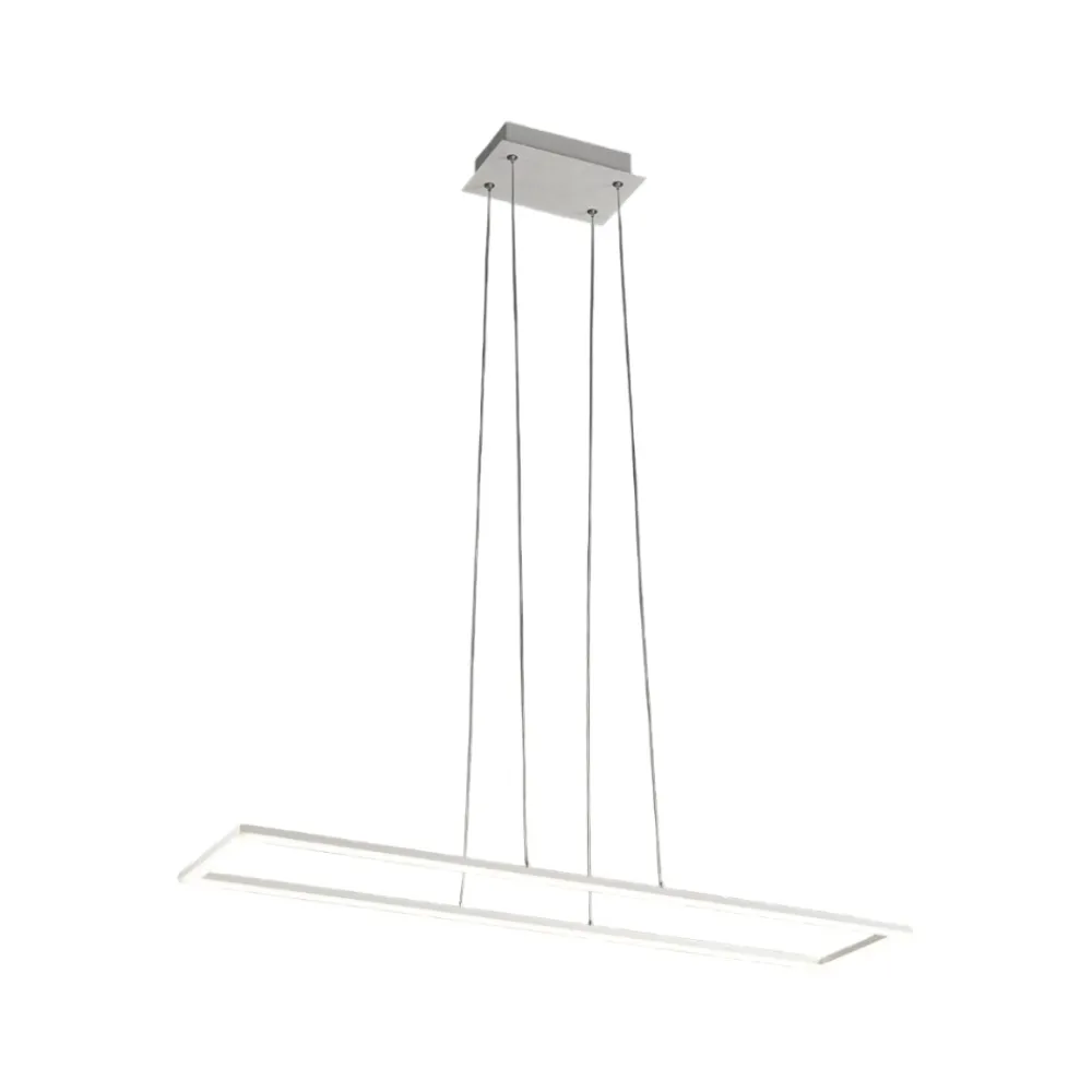 Lampadari Moderni-Affralux Lampadario led 72w 3000k bianco quattro per soggiorno