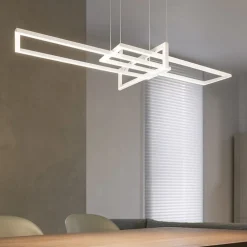 Lampadari Moderni-Selezionato da Mazzolaluce Lampadario led 34w 4000k bianco dimmerabile per soggiorno