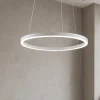Lampadari Moderni-Vivida International Lampadario led 60 38w 3000k cerchio bianco moderna vivida hurricane