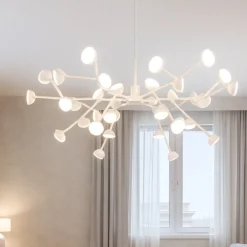 Lampadari Moderni-Selezionato da Mazzolaluce Lampadario led 100w 3000k design moderno bianco per soggiorno