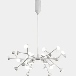 Lampadari Moderni-Selezionato da Mazzolaluce Lampadario led 100w 3000k design moderno bianco per soggiorno