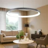 Lampadari Moderni-Vivida International Lampadario led 80w 3000k 4000k vivida lifering-r titanio rotondo