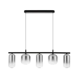 Lampadari Moderni-Selezionato da Mazzolaluce Lampadario led 19w 3000k moderno vetri fume per soggiorno