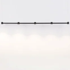 Lampadari Cucina-Selezionato da Mazzolaluce Lampadario led 30w 3000k nero barra orizzontale per cucina
