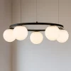 Lampadari Moderni-Selezionato da Mazzolaluce Lampadario led 30w 3200k nero per soggiorno moderno