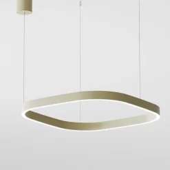Lampadari Moderni-Gea Luce Lampadario led 60w 3000k verde criseide quadrato