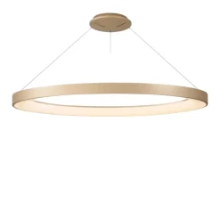 Lampadari Moderni-Selezionato da Mazzolaluce Lampadario led 75w moderno cerchio oro 90cm da 2700k a 5000k con telecomando