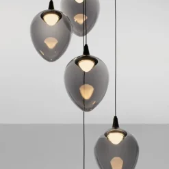 Lampadari Moderni-Selezionato da Mazzolaluce Lampadario 5 luci moderno led 3000k vetro