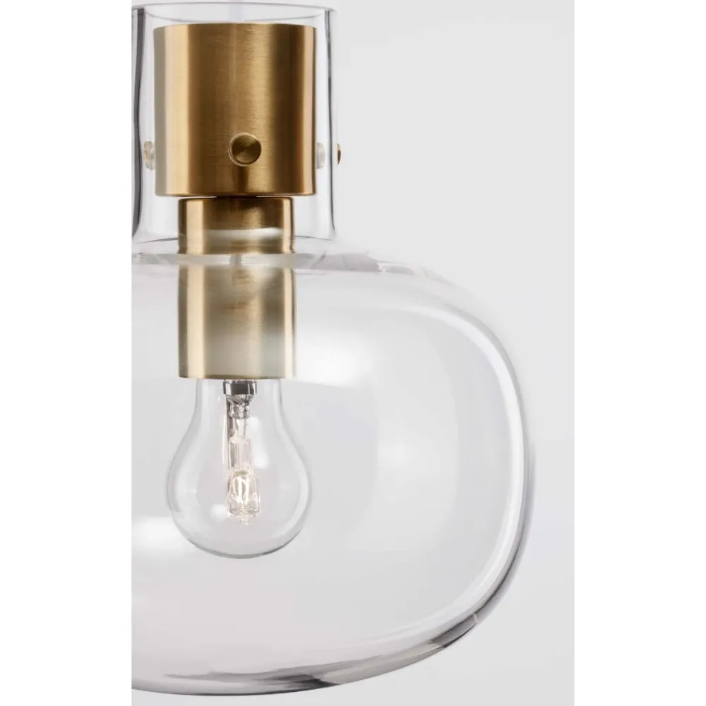 Lampadario Camera Da Letto-Selezionato da Mazzolaluce Lampadario 3 luci per camera da letto vetro dettagli oro