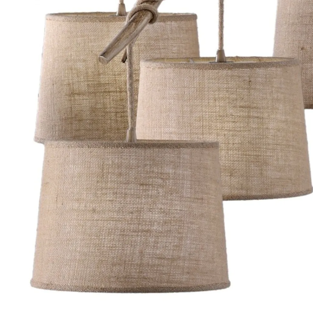 Lampadari Moderni-Selezionato da Mazzolaluce Lampadario 3 luci rami di legno per soggiorno
