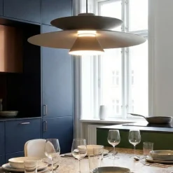 Lampadari Cucina-Selezionato da Mazzolaluce Lampadario marrone caffe design per tavolo cucina sala da pranzo