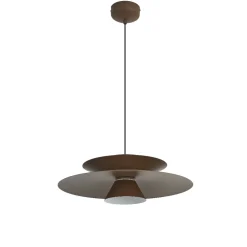 Lampadari Cucina-Selezionato da Mazzolaluce Lampadario marrone caffe design per tavolo cucina sala da pranzo