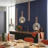Lampadari Cucina-Selezionato da Mazzolaluce Lampadario marrone sfere a sospensione per cucina moderna