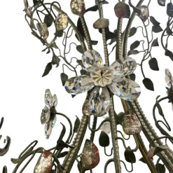 Lampadari Moderni-Selezionato da Mazzolaluce Lampadario mechini ferro battuto swarovski per salone fp
