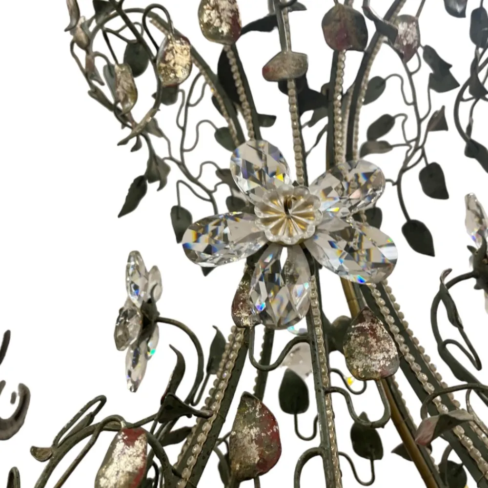 Lampadari Moderni-Selezionato da Mazzolaluce Lampadario mechini ferro battuto swarovski per salone fp