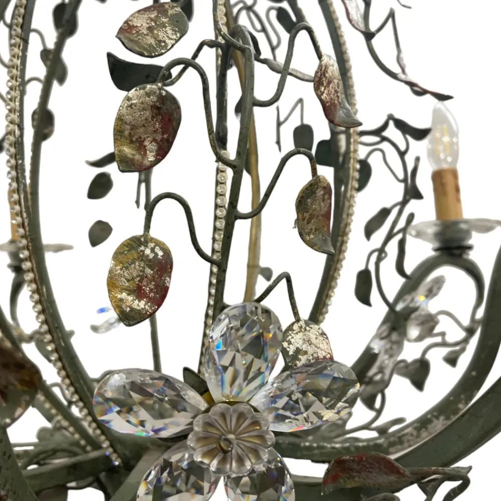 Lampadari Moderni-Selezionato da Mazzolaluce Lampadario mechini ferro battuto swarovski per salone fp