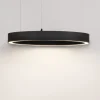 Lampadari Moderni-Selezionato da Mazzolaluce Lampadario moderno ad anello led 3000k nero dimmerabile