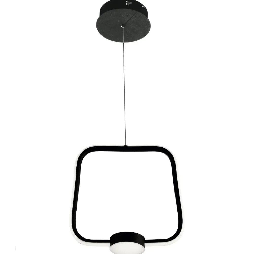 Lampadari Moderni-Ondaluce Lampadario moderno alfa pc nero led