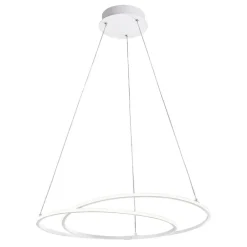 Lampadari Moderni-Selezionato da Mazzolaluce Lampadario moderno anelli intrecciati bianco led 3000k