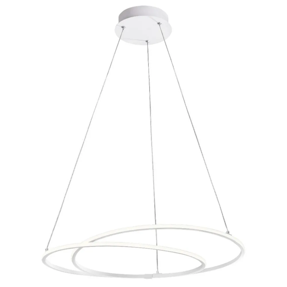 Lampadari Moderni-Selezionato da Mazzolaluce Lampadario moderno anelli intrecciati bianco led 3000k