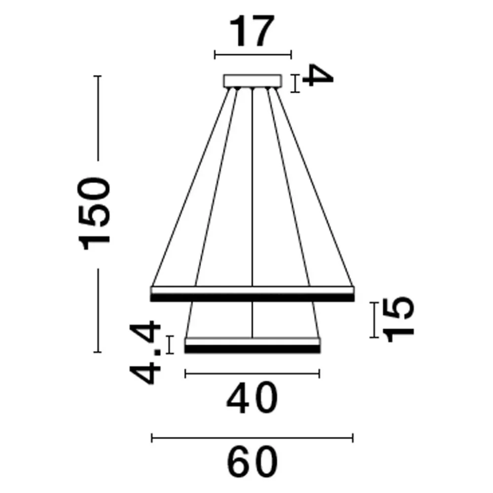 Lampadari Moderni-Selezionato da Mazzolaluce Lampadario moderno anelli oro spazzolato cristalli led 3000k dimmerabile