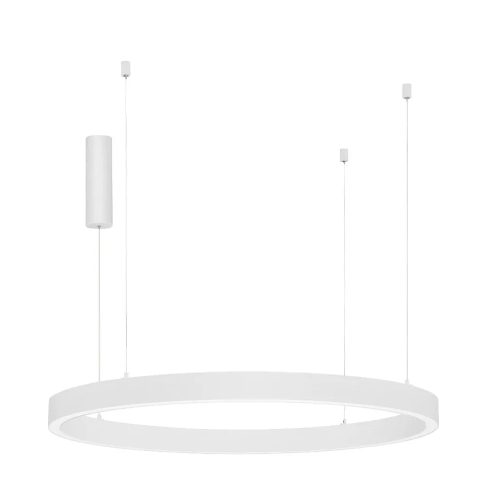 Lampadari Moderni-Selezionato da Mazzolaluce Lampadario moderno anello bianco led 3000k 1000 cm