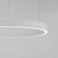 Lampadari Moderni-Selezionato da Mazzolaluce Lampadario moderno anello bianco led 3000k 1000 cm