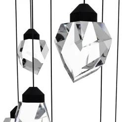 Lampadari Moderni-Eglo Lampadario moderno a sospensione pendenti in cristallo led dimmerabile