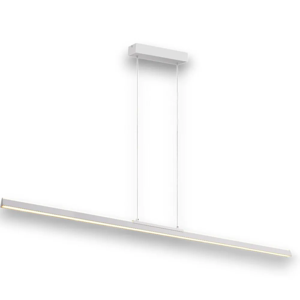 Lampadari Moderni-Selezionato da Mazzolaluce Lampadario moderno barra 151cm bianco led biemissione 54w 3000k