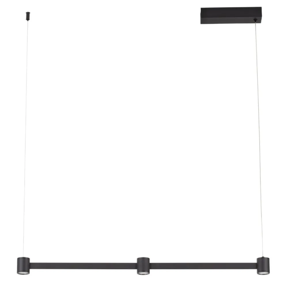 Lampadari Moderni-Selezionato da Mazzolaluce Lampadario moderno barra nero led 21w 3000k per tavolo