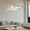 Lampadari Moderni-Gea Luce Lampadario moderno bianco isotta luce soipra e sotto
