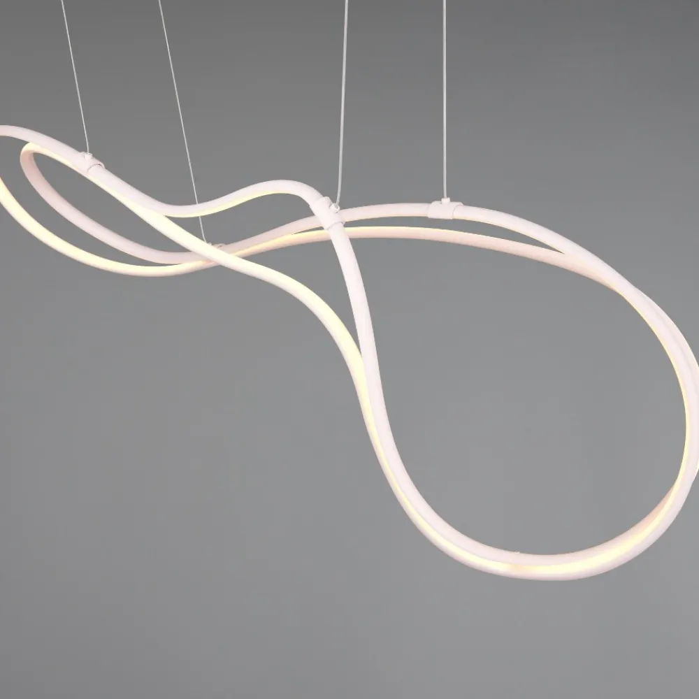 Lampadari Moderni-Selezionato da Mazzolaluce Lampadario moderno bianco led 2300k a 4000k dimmerabile