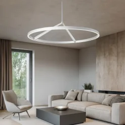 Lampadari Moderni-Vivida International Lampadario moderno bianco led 51w 3000k 4000k vivida meridiana